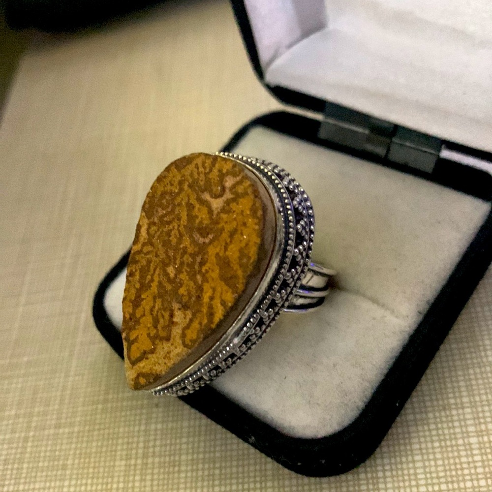 New pretty German Dendritic Ethnic Ring - Picture 5 of 11